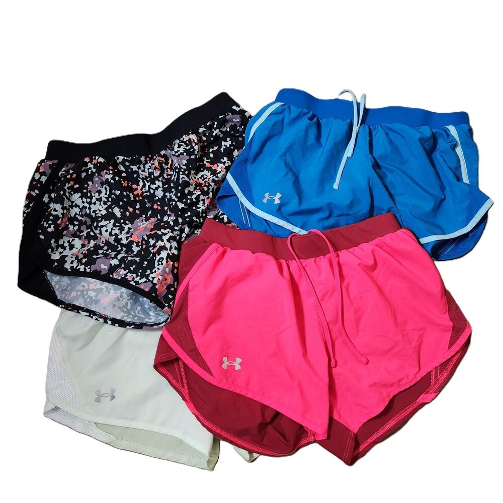 Under Armour Women’s Small Shorts Lot – 4 Pair Running Gym Activewear